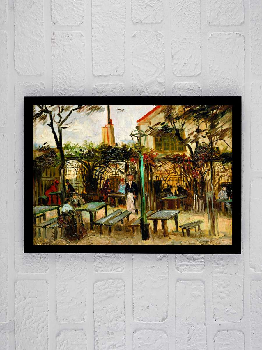 Café Terrace on Montmartre (La… (La Guinguette) - Vincent… Sanatsal Modern Tablo Siyah Çerçeveli Poster Modern Duvar Tablo