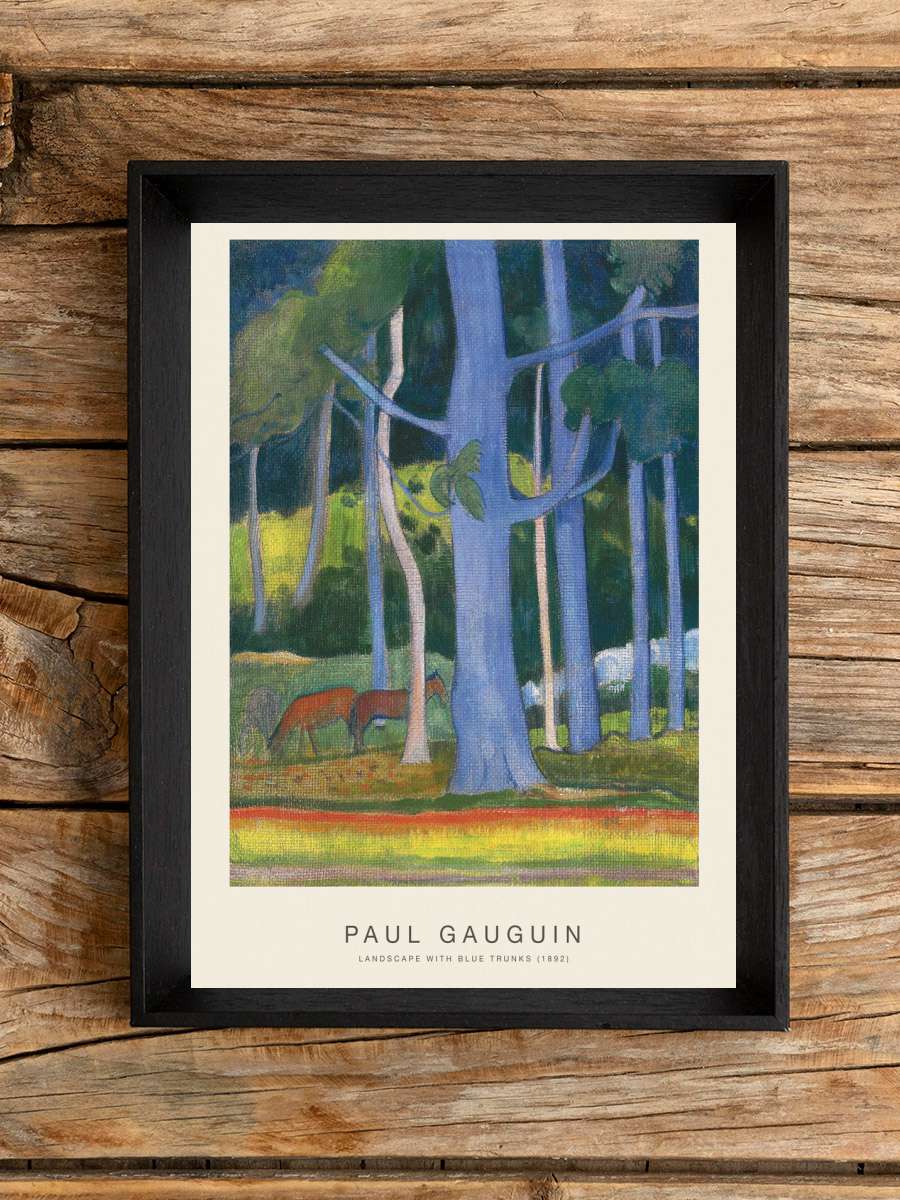 Landscape with Blue Trunks … (Special Edition) - Paul… Sanatsal Modern Tablo Siyah Çerçeveli Poster Modern Duvar Tablo