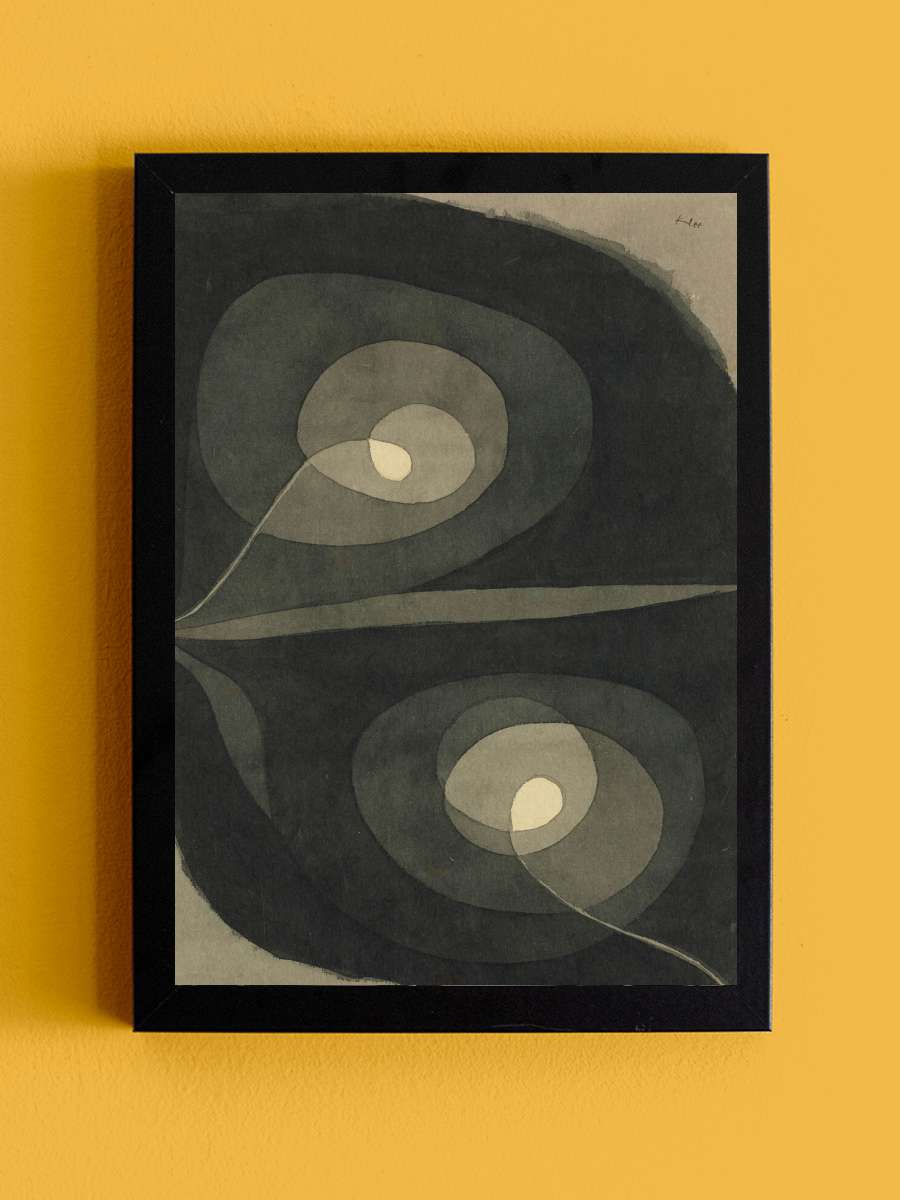 Spiral Screw Flowers - Paul Klee Sanatsal Modern Tablo Siyah Çerçeveli Poster Modern Duvar Tablo