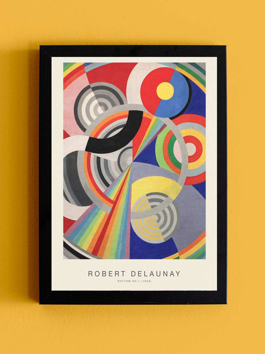 Rhythm No.1 (Special Edition) -… - Robert Delaunay Sanatsal Modern Tablo Siyah Çerçeveli Poster Modern Duvar Tablo