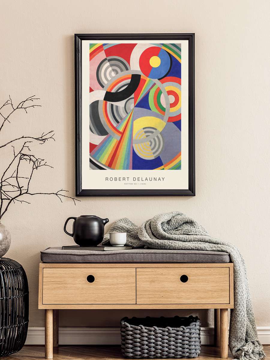 Rhythm No.1 (Special Edition) -… - Robert Delaunay Sanatsal Modern Tablo Siyah Çerçeveli Poster Modern Duvar Tablo