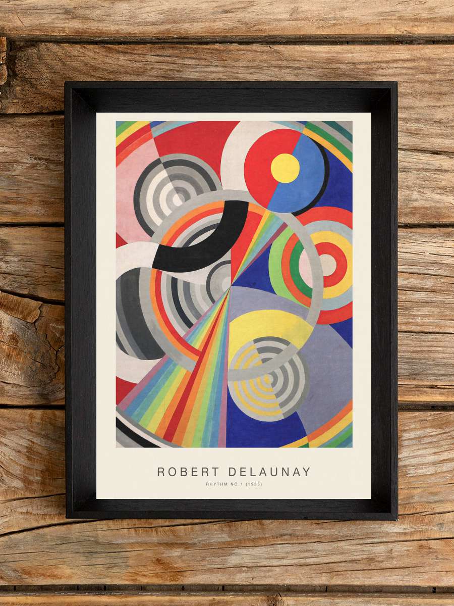 Rhythm No.1 (Special Edition) -… - Robert Delaunay Sanatsal Modern Tablo Siyah Çerçeveli Poster Modern Duvar Tablo