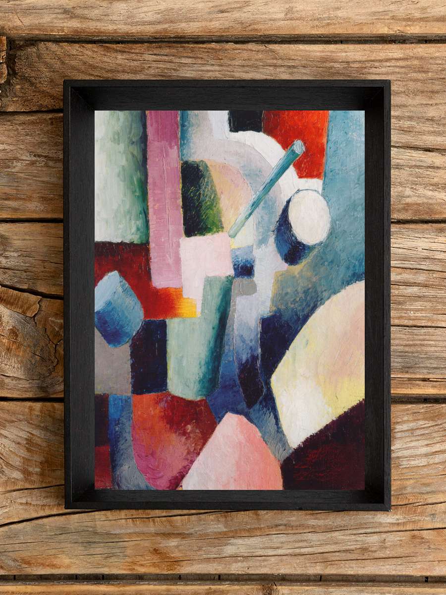 Abstract Composition - (Vintage… (Vintage Colourful Forms) -… Sanatsal Modern Tablo Siyah Çerçeveli Poster Modern Duvar Tablo