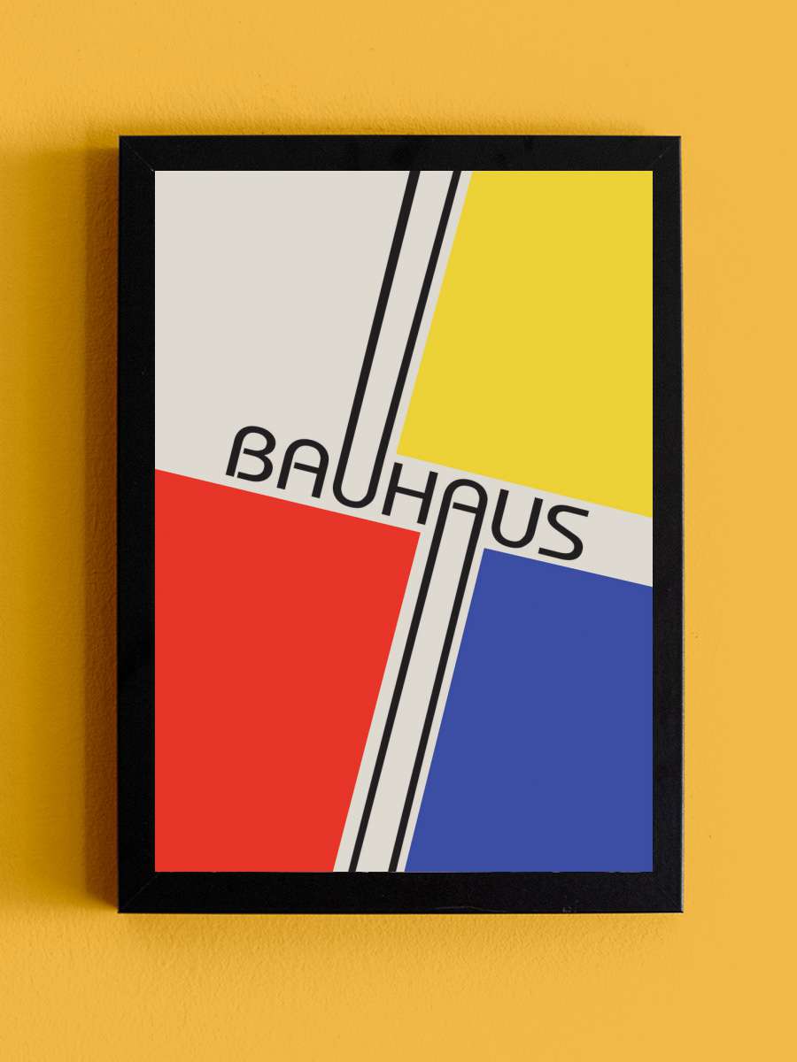 Bauhaus Sanatsal Modern Tablo Siyah Çerçeveli Poster Modern Duvar Tablo