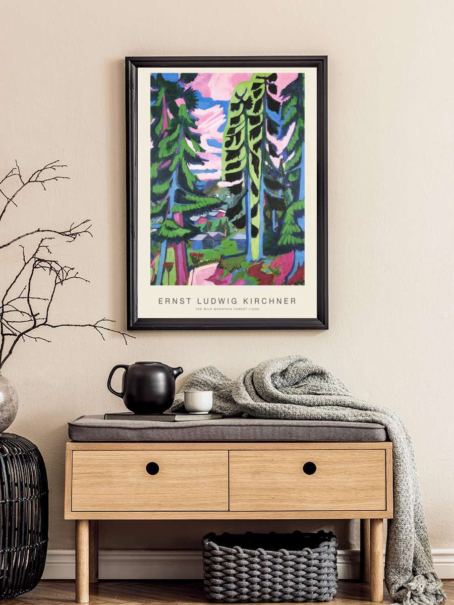 The Wild Mountain Forest … (Special Edition Woodland… Sanatsal Modern Tablo Siyah Çerçeveli Poster Modern Duvar Tablo