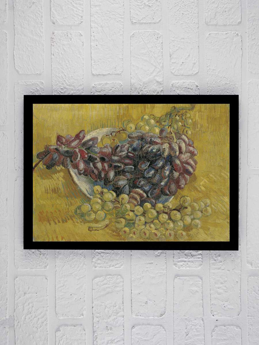 Grapes par Gogh, Vincent, van .… . Oil on canvas, size :… Sanatsal Modern Tablo Siyah Çerçeveli Poster Modern Duvar Tablo