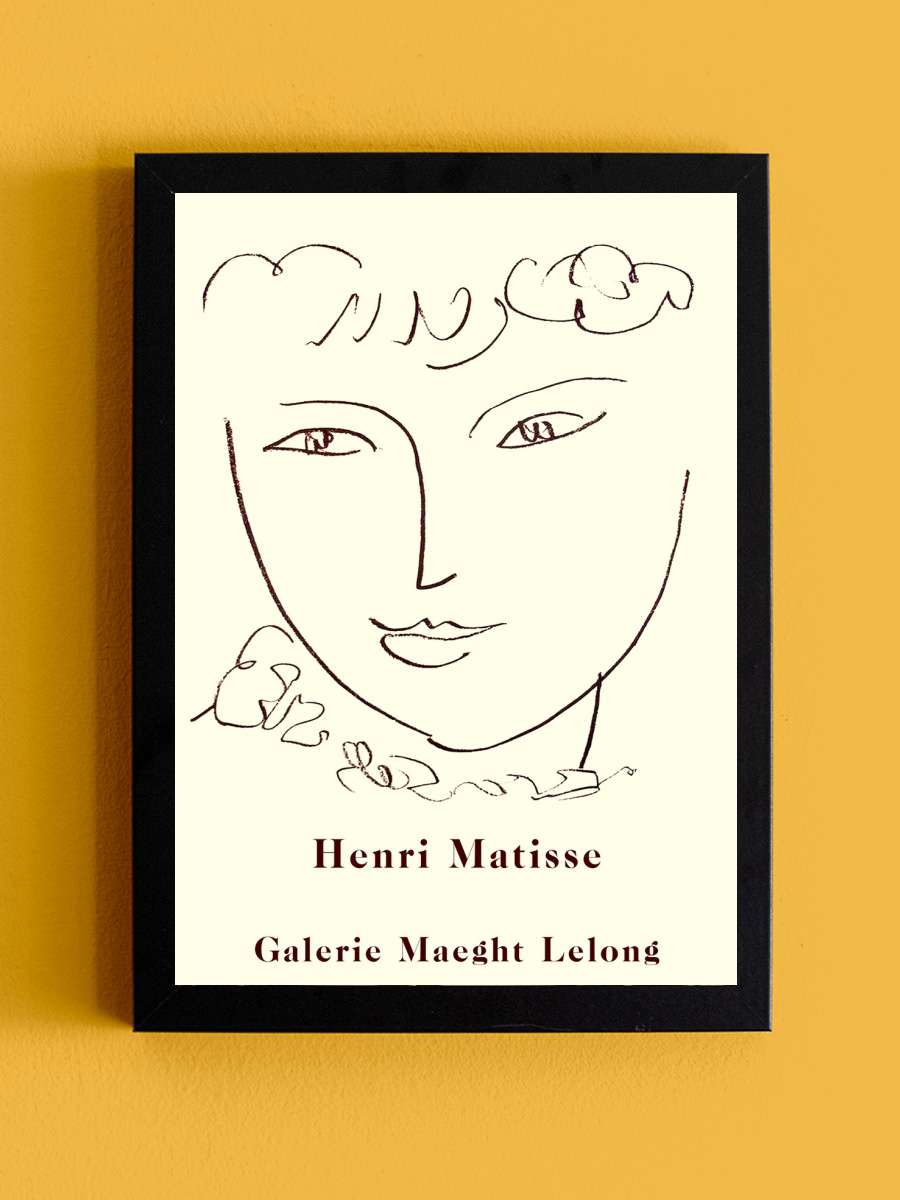 Henri Matisse  Sanatsal Modern Tablo Siyah Çerçeveli Poster Modern Duvar Tablo