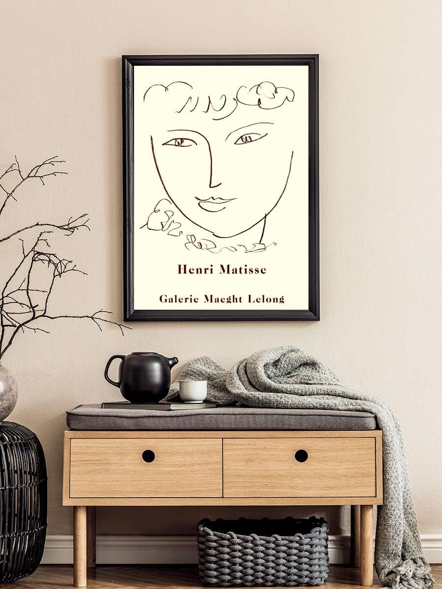 Henri Matisse  Sanatsal Modern Tablo Siyah Çerçeveli Poster Modern Duvar Tablo