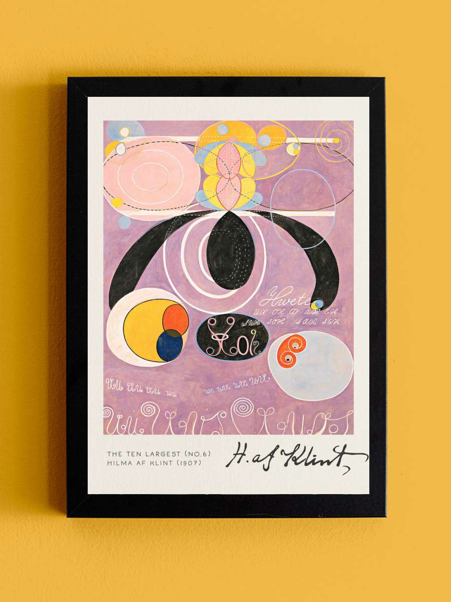 The Ten Largest (No 6) - Hilma… Hilma af Klint Sanatsal Modern Tablo Siyah Çerçeveli Poster Modern Duvar Tablo