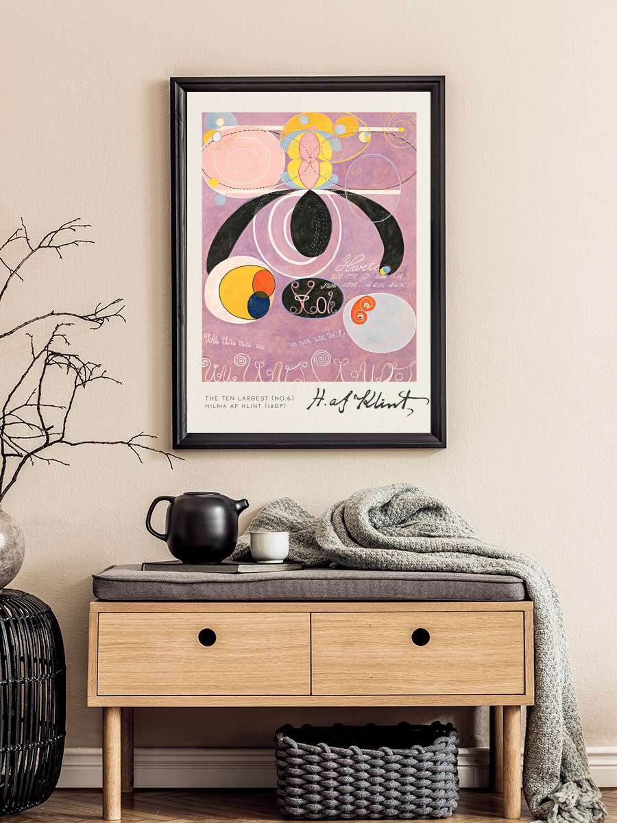 The Ten Largest (No 6) - Hilma… Hilma af Klint Sanatsal Modern Tablo Siyah Çerçeveli Poster Modern Duvar Tablo