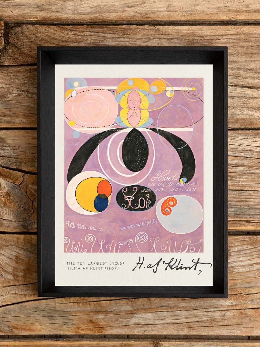 The Ten Largest (No 6) - Hilma… Hilma af Klint Sanatsal Modern Tablo Siyah Çerçeveli Poster Modern Duvar Tablo