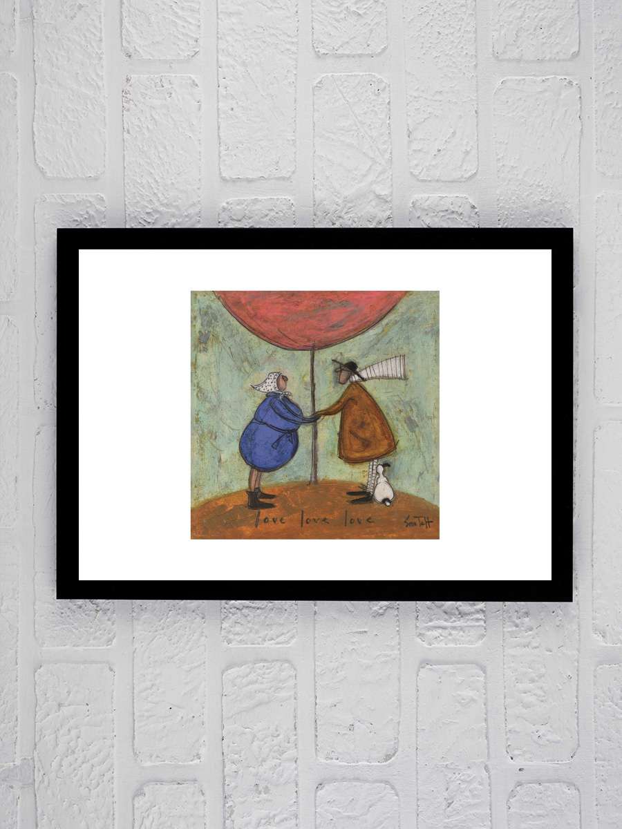 Sam Toft - Love, Love Sanatsal Modern Tablo Siyah Çerçeveli Poster Modern Duvar Tablo