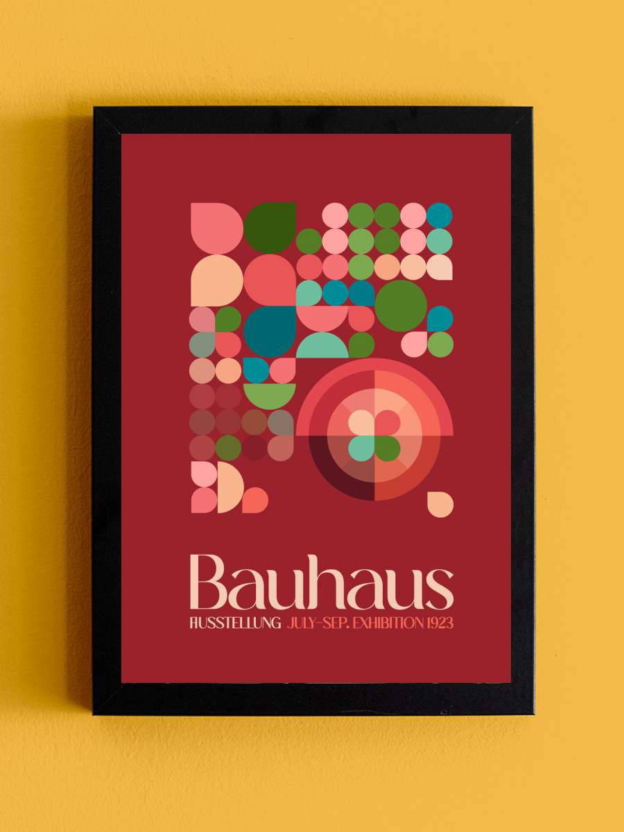 Emel Tunaboylu - Bauhaus… Bauhaus Exhibition No. 10 Sanatsal Modern Tablo Siyah Çerçeveli Poster Modern Duvar Tablo