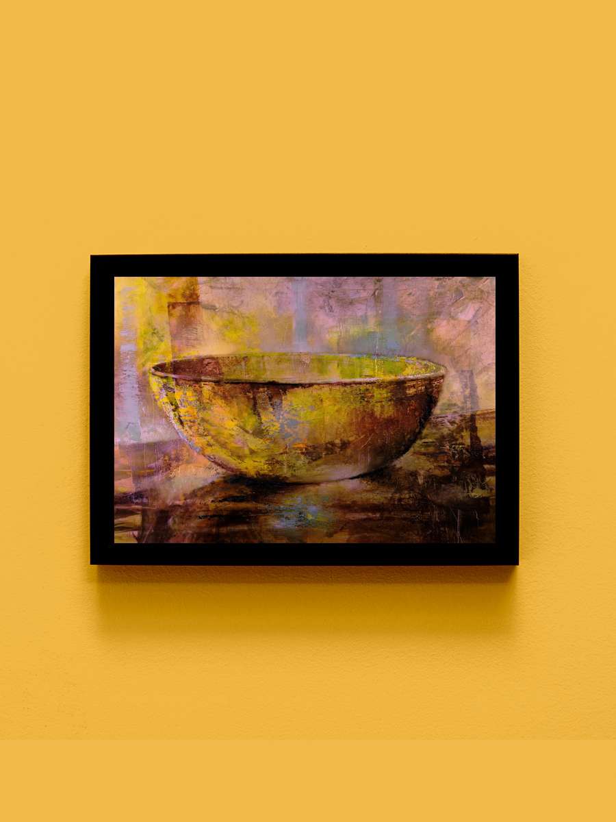 Golden bowl Sanatsal Modern Tablo Siyah Çerçeveli Poster Modern Duvar Tablo