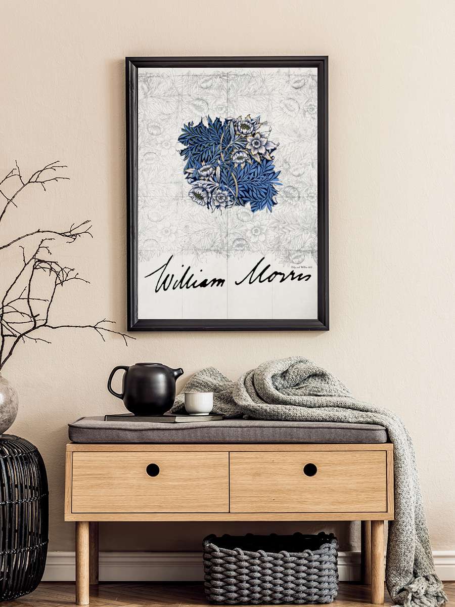 Tulip and Willow Sanatsal Modern Tablo Siyah Çerçeveli Poster Modern Duvar Tablo