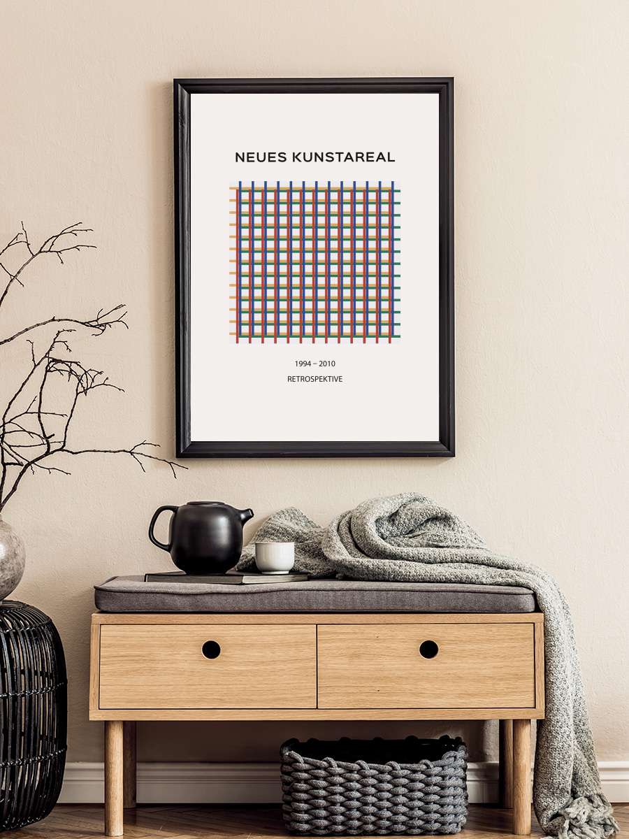 Kunstareal 01 Sanatsal Modern Tablo Siyah Çerçeveli Poster Modern Duvar Tablo