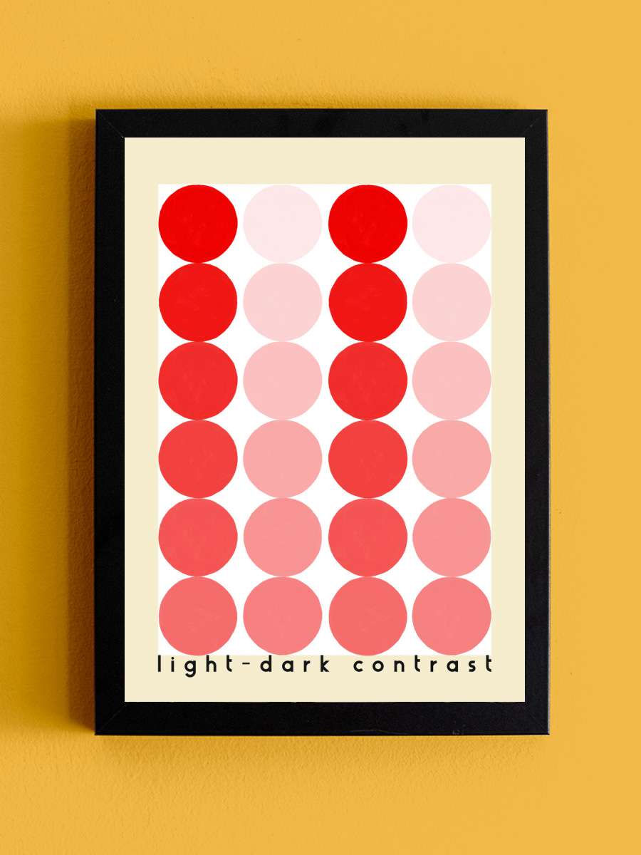 Color contrast: light and dark Sanatsal Modern Tablo Siyah Çerçeveli Poster Modern Duvar Tablo