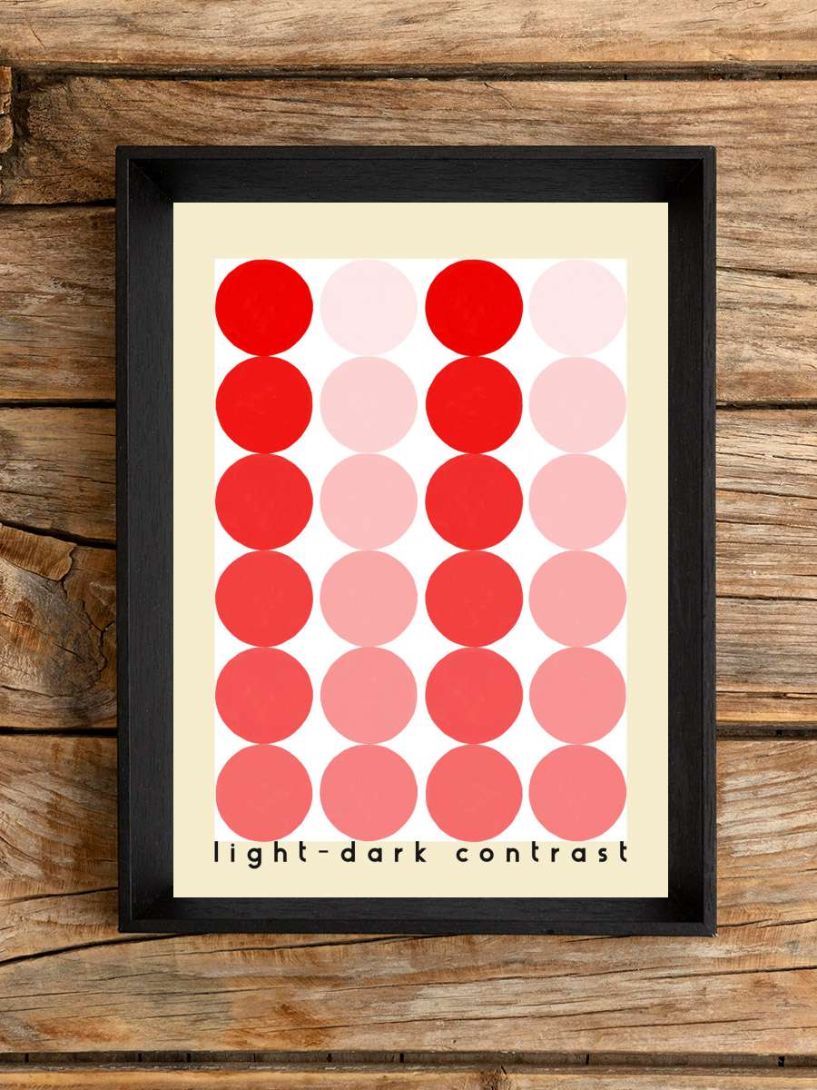 Color contrast: light and dark Sanatsal Modern Tablo Siyah Çerçeveli Poster Modern Duvar Tablo