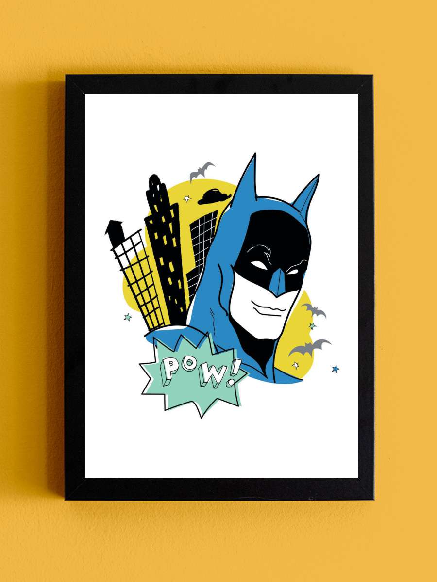 Batman - Sketch art Çocuk Odası Tablo Siyah Çerçeveli Poster Çocuk Bebek Odası Duvar Tablo