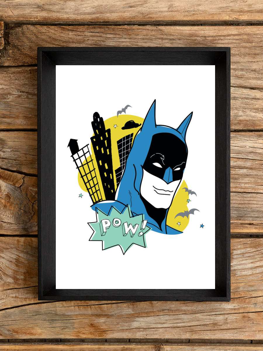 Batman - Sketch art Çocuk Odası Tablo Siyah Çerçeveli Poster Çocuk Bebek Odası Duvar Tablo