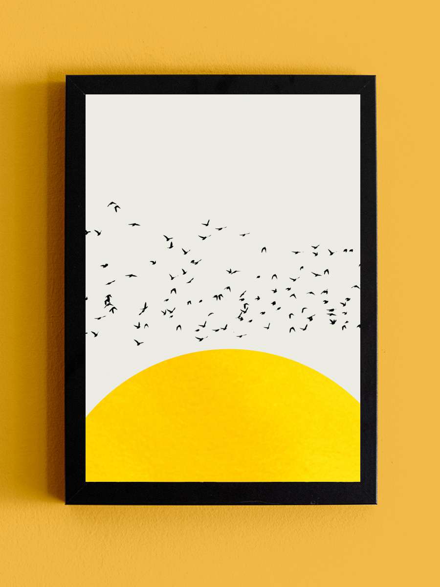 A Thousand Birds  Çocuk Odası Tablo Siyah Çerçeveli Poster Çocuk Bebek Odası Duvar Tablo