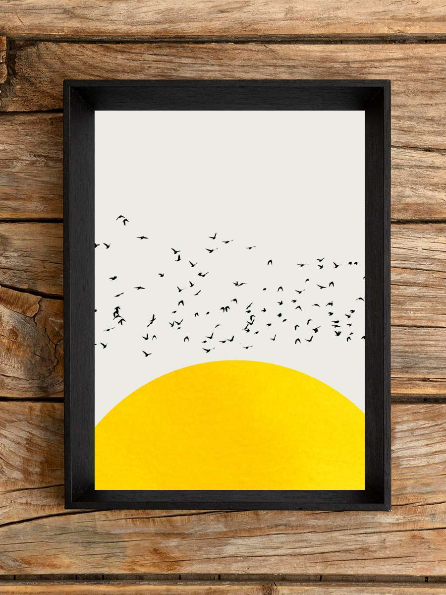 A Thousand Birds  Çocuk Odası Tablo Siyah Çerçeveli Poster Çocuk Bebek Odası Duvar Tablo