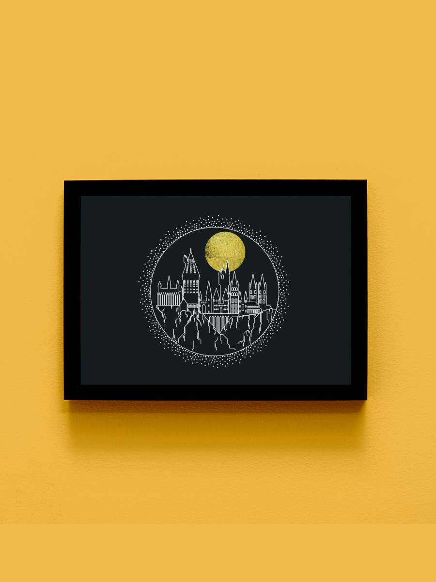 Harry Potter - Hogwarts Çocuk Odası Tablo Siyah Çerçeveli Poster Çocuk Bebek Odası Duvar Tablo