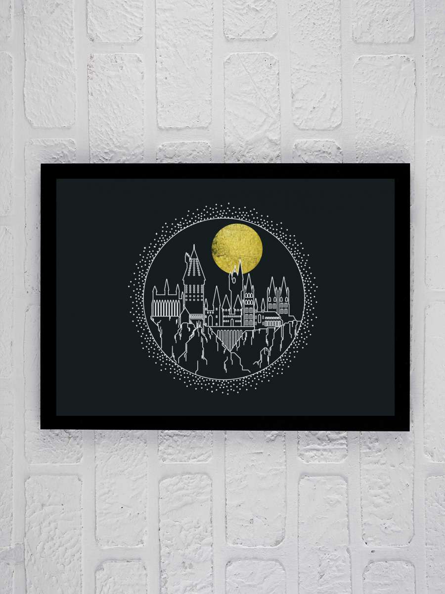 Harry Potter - Hogwarts Çocuk Odası Tablo Siyah Çerçeveli Poster Çocuk Bebek Odası Duvar Tablo