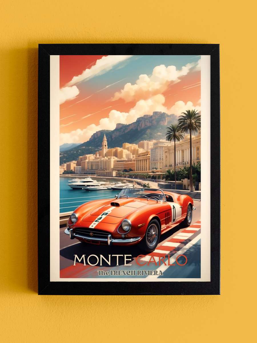 Monte Carlo Motorsport Magic:… Magic: Vintage Racing Art Araba Tablo Siyah Çerçeveli Araba Poster Duvar Tablo