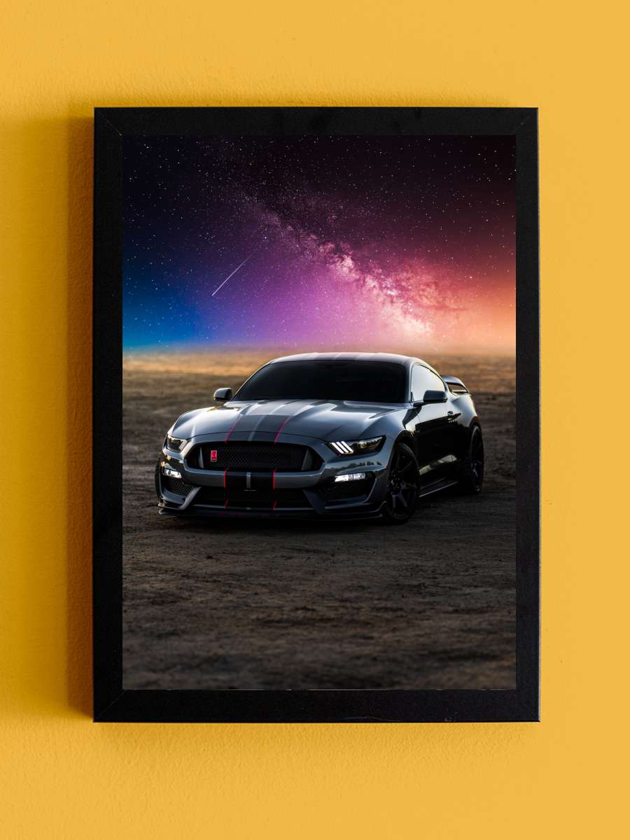 Car Auto Space  Araba Tablo Siyah Çerçeveli Araba Poster Duvar Tablo