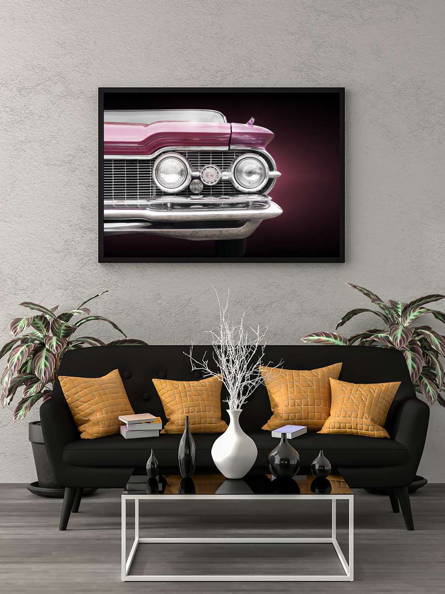 US classic car 1959 Super 88 Araba Tablo Siyah Çerçeveli Araba Poster Duvar Tablo