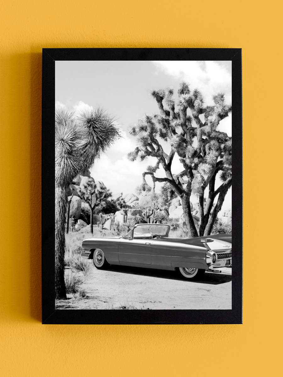 Vintage Road Trip - Black &… & White Araba Tablo Siyah Çerçeveli Araba Poster Duvar Tablo