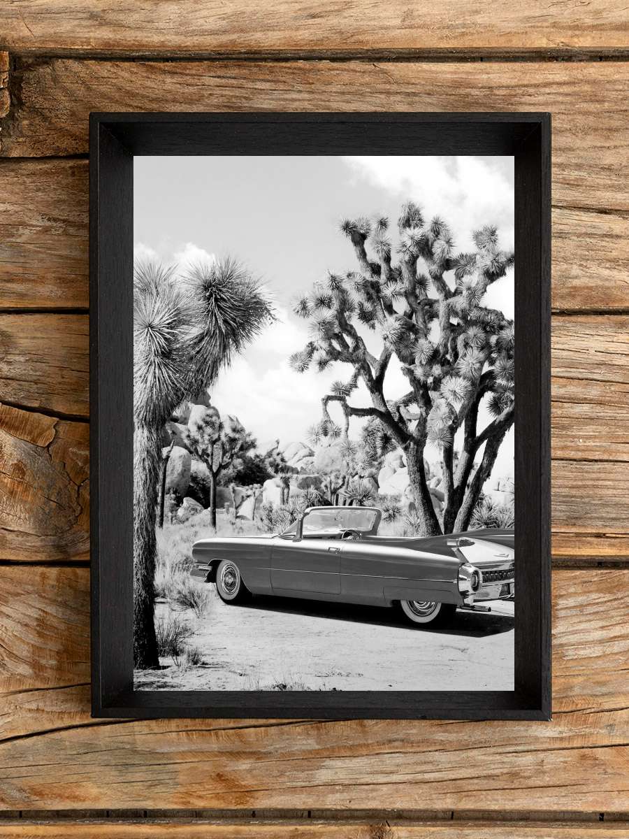 Vintage Road Trip - Black &… & White Araba Tablo Siyah Çerçeveli Araba Poster Duvar Tablo