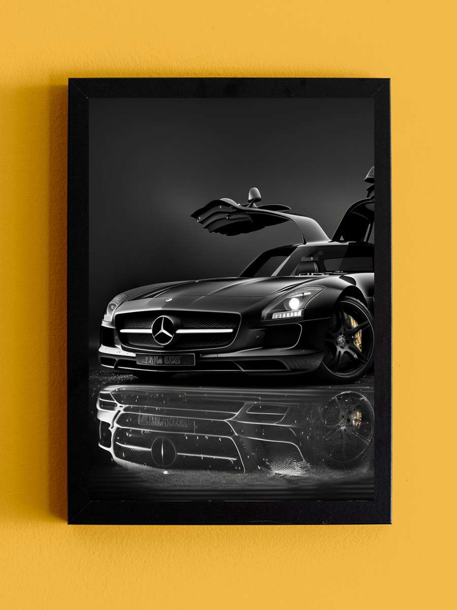 SLS Car Auto Legend Araba Tablo Siyah Çerçeveli Araba Poster Duvar Tablo