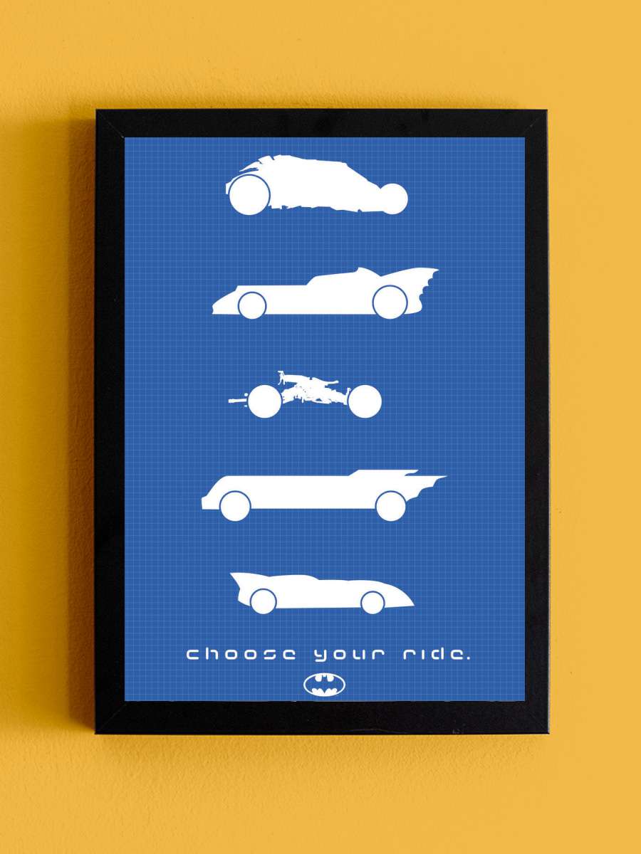 Batman collection - choose your… your ride Araba Tablo Siyah Çerçeveli Araba Poster Duvar Tablo