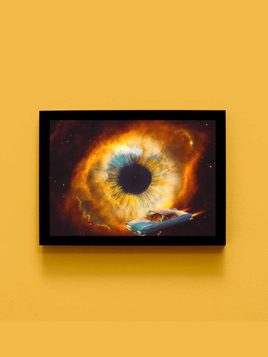 The Eye of Universe Araba Tablo Siyah Çerçeveli Araba Poster Duvar Tablo