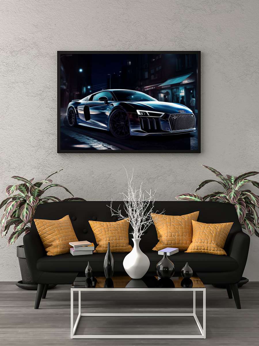 Dark sportcar Araba Tablo Siyah Çerçeveli Araba Poster Duvar Tablo