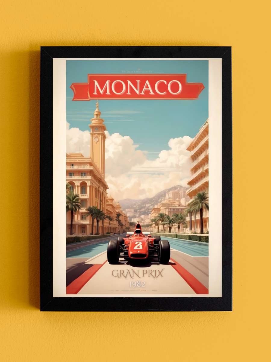 Classic Elegance: Monaco Racing… Racing Heritage Araba Tablo Siyah Çerçeveli Araba Poster Duvar Tablo