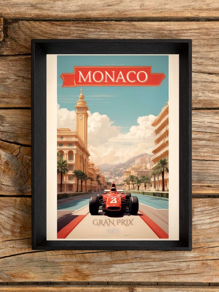 Classic Elegance: Monaco Racing… Racing Heritage Araba Tablo Siyah Çerçeveli Araba Poster Duvar Tablo