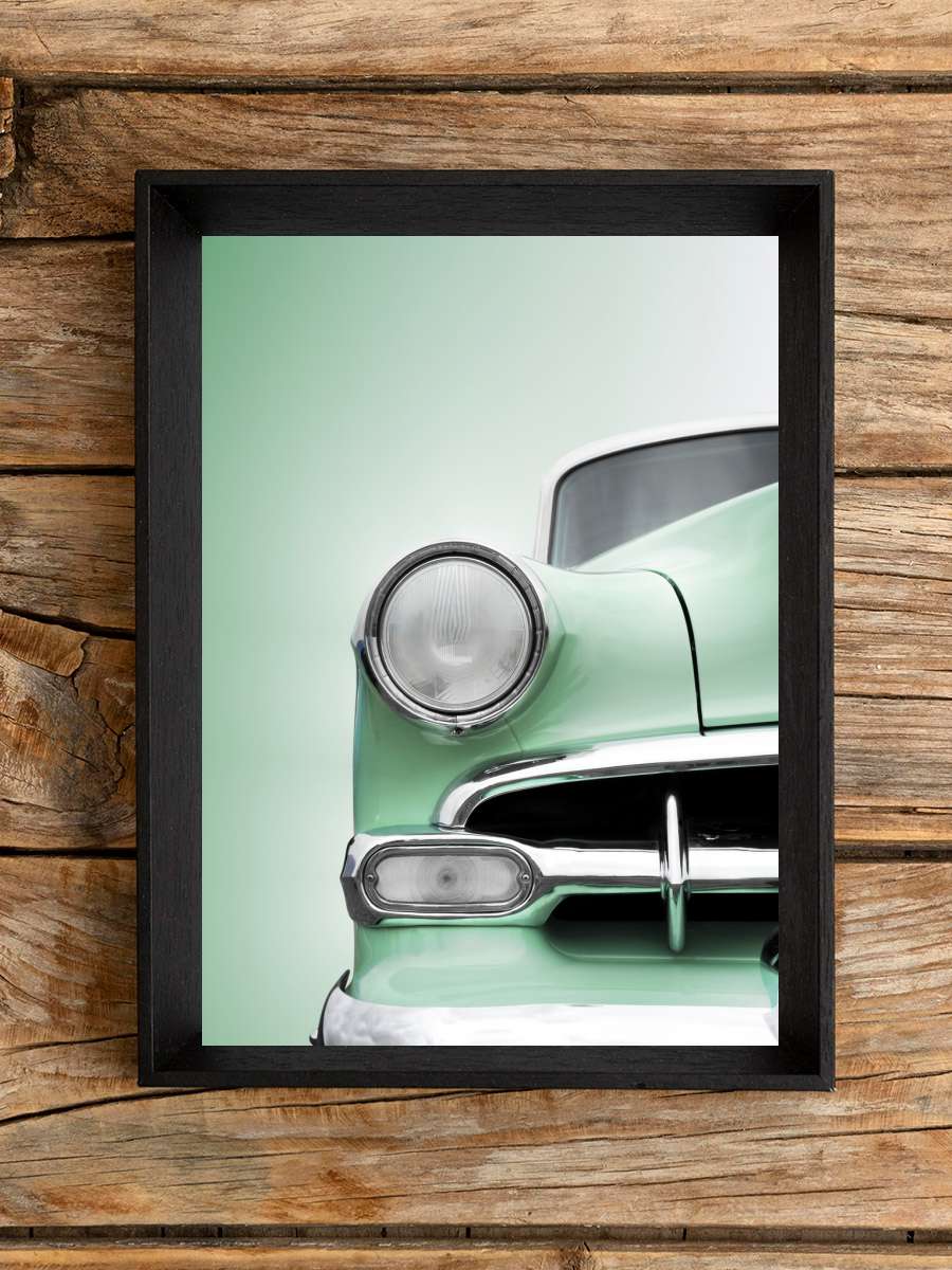 US classic car 1954 Bel Air… Air Powerglide Araba Tablo Siyah Çerçeveli Araba Poster Duvar Tablo