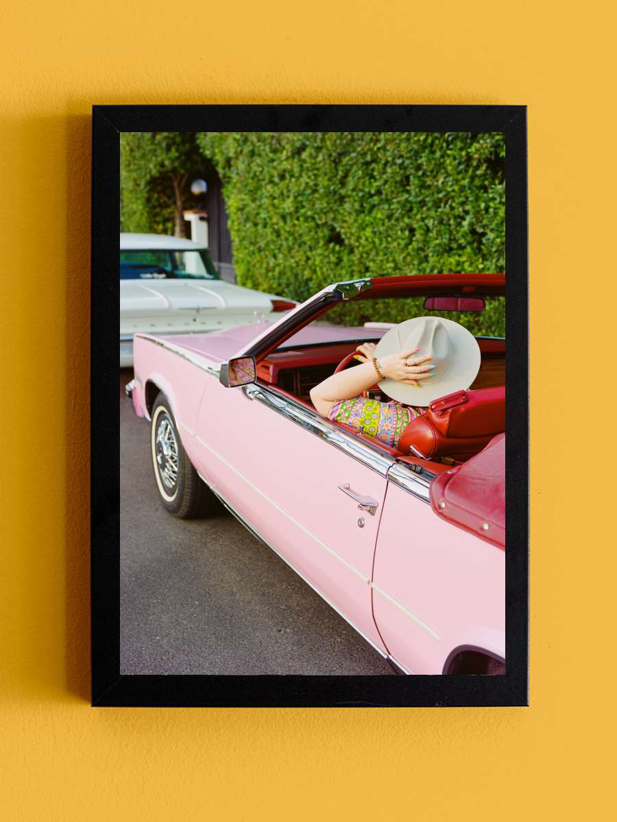 Pink Cadillac III Araba Tablo Siyah Çerçeveli Araba Poster Duvar Tablo