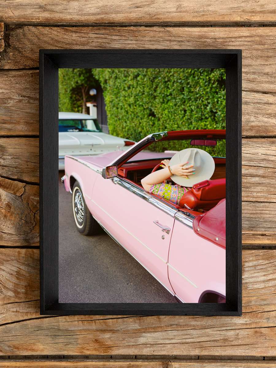 Pink Cadillac III Araba Tablo Siyah Çerçeveli Araba Poster Duvar Tablo