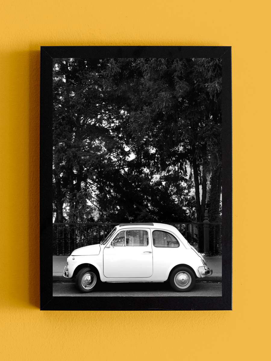 Mini Car Baw Araba Tablo Siyah Çerçeveli Araba Poster Duvar Tablo