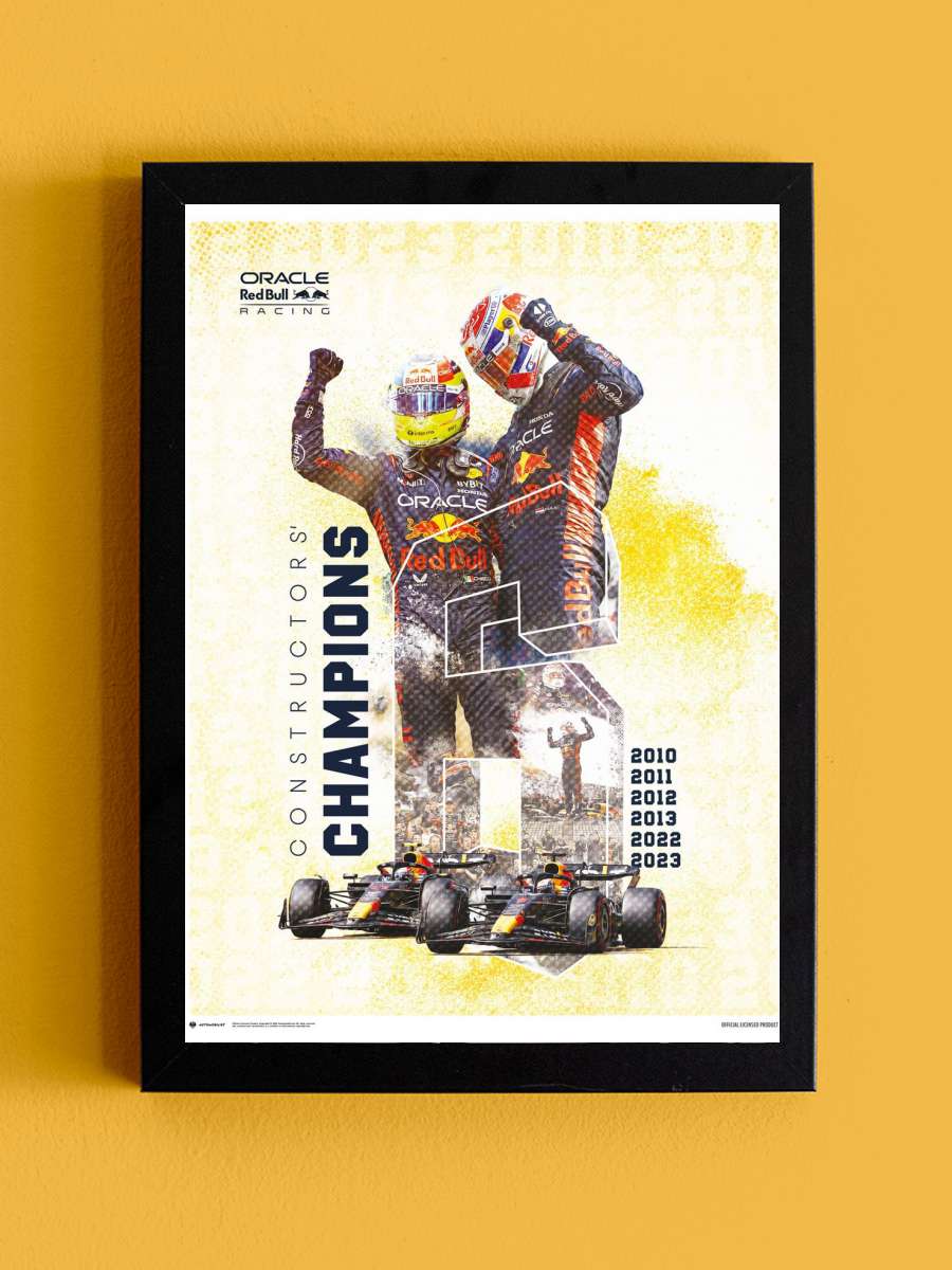 Oracle Red Bull Racing - F1 World Constructors'… Araba Tablo Siyah Çerçeveli Araba Poster Duvar Tablo