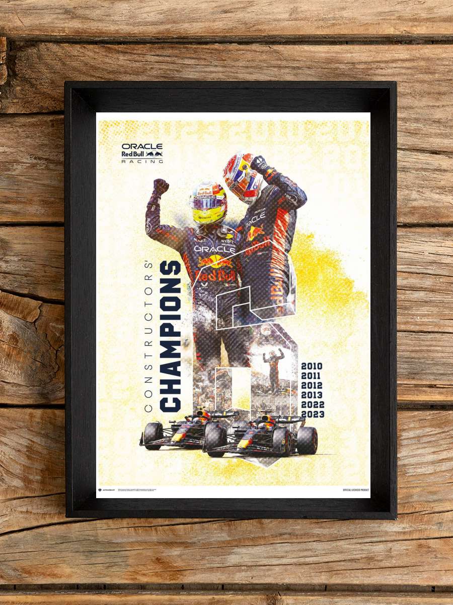 Oracle Red Bull Racing - F1 World Constructors'… Araba Tablo Siyah Çerçeveli Araba Poster Duvar Tablo