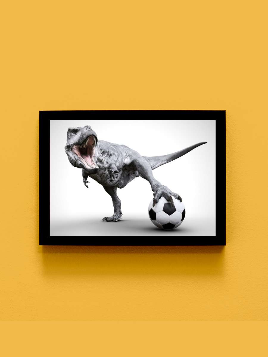 Custom Soccer Poster, trex… trex Art, Ball… Futbol Tablo Siyah Çerçeveli Futbolcu Poster Duvar Tablo