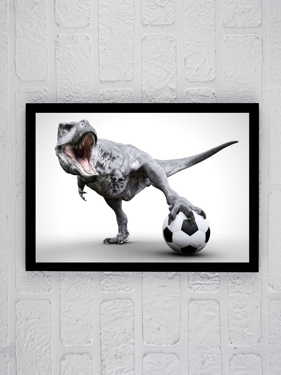 Custom Soccer Poster, trex… trex Art, Ball… Futbol Tablo Siyah Çerçeveli Futbolcu Poster Duvar Tablo